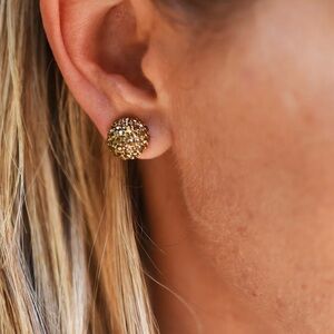 Elegant Gold Stud Earrings